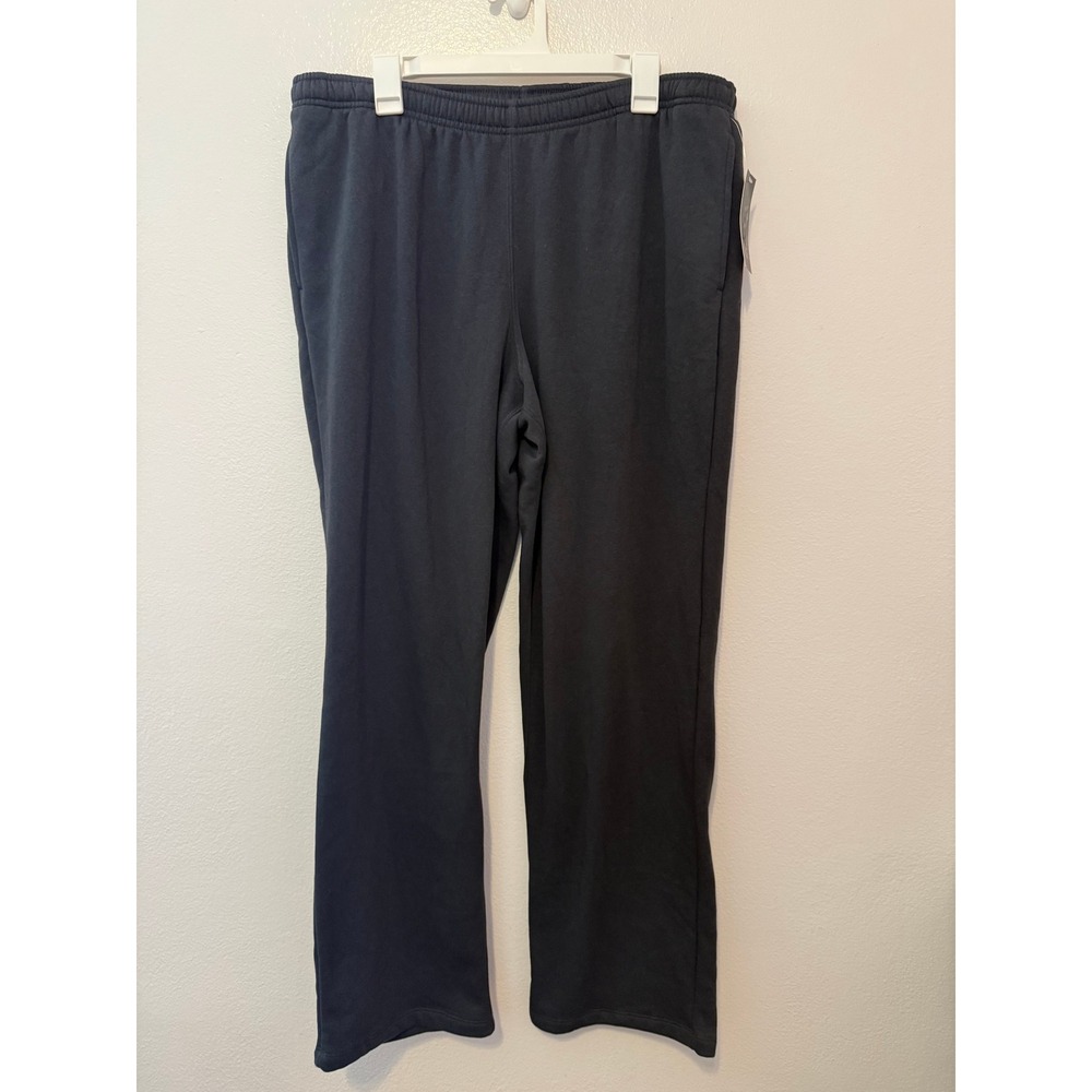 Wild Fable Black Fleece Sweatpants High Rise Straight Leg Joggers Womens XL NEW